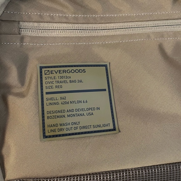 Evergoods CTB 26 Backpack Xpac VX42 Black - Picture 9 of 10